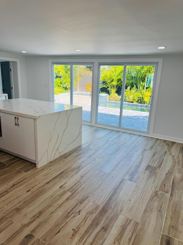 1708 Duncan St, Key West, FL 33040 - unfurnished living room featuring light wood finished floors and recessed lighting