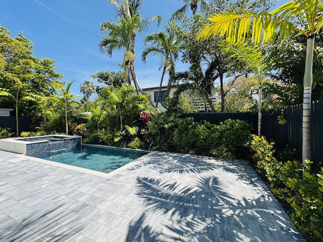1708 Duncan St, Key West, FL 33040 - view of swimming pool featuring a patio and a pool with connected hot tub
