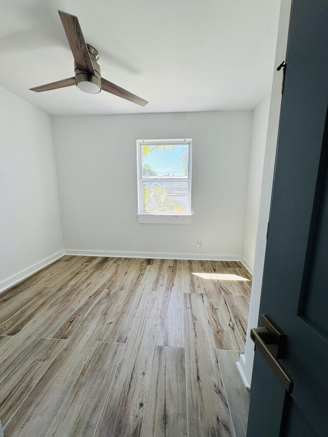 1708 Duncan St, Key West, FL 33040 - empty room with wood finished floors and ceiling fan