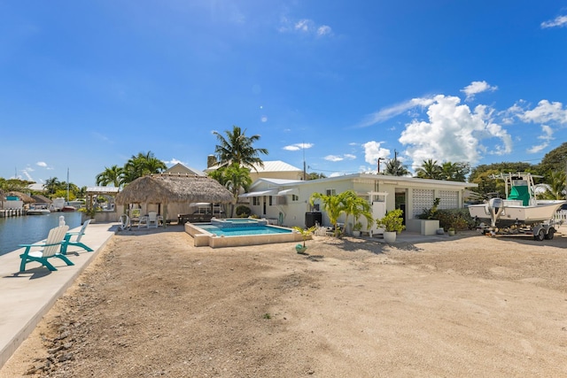 240 S Coconut Palm Blvd, Tavernier, FL 33070 - view of pool with a patio, a gazebo, and a pool with connected hot tub