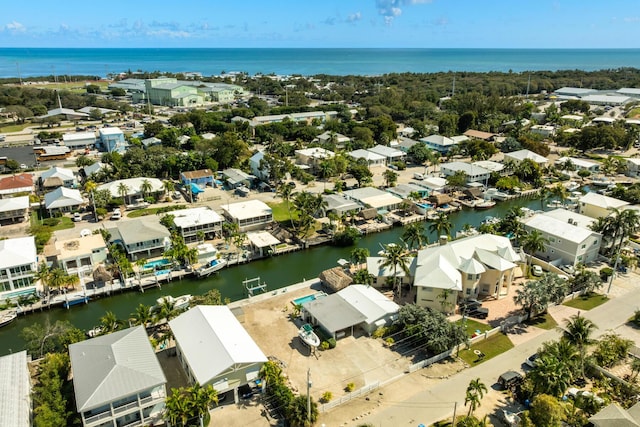 240 S Coconut Palm Blvd, Tavernier, FL 33070 - aerial overview of property's location with a large body of water and nearby suburban area