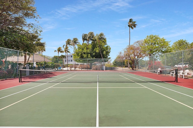 95 Coco Plum Dr Unit 2D, Marathon, FL 33050 - view of tennis court with community basketball court and fence