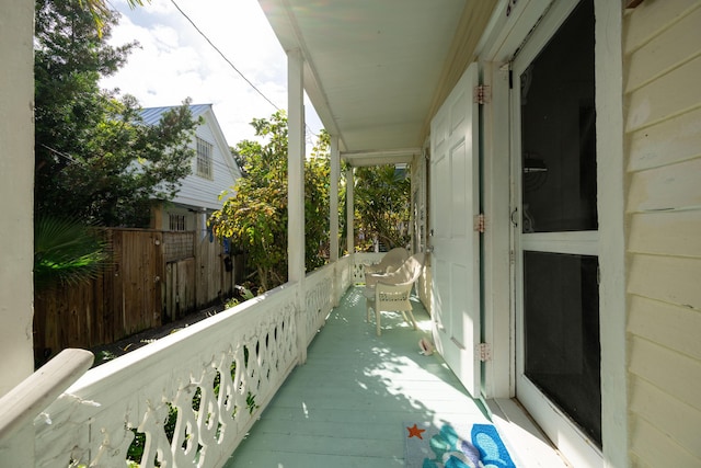 view of balcony