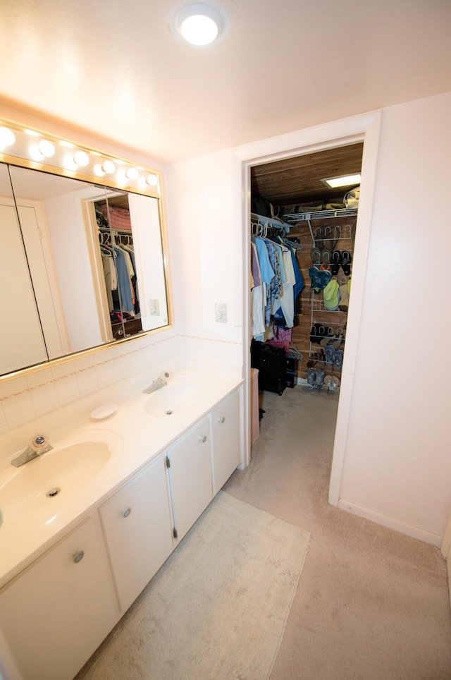 bathroom featuring vanity