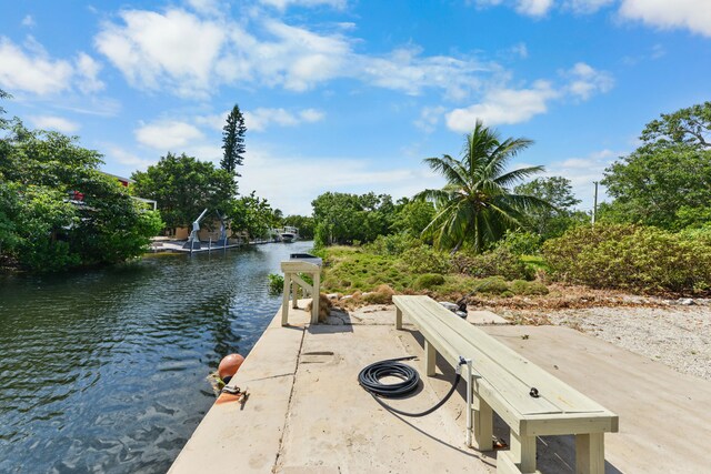 exterior space featuring a water view