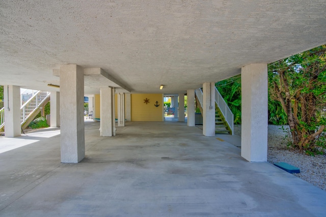 view of patio / terrace with a carport