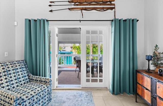 interior space featuring tile patterned floors