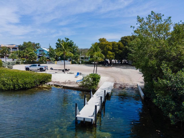 view of dock