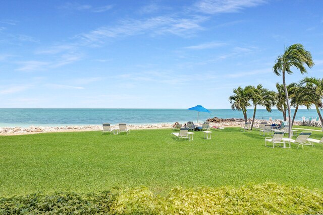 1101 W Ocean Dr Unit 1, Key Colony, FL 33051 - view of water feature with a beach view
