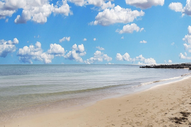 water view featuring a view of the beach