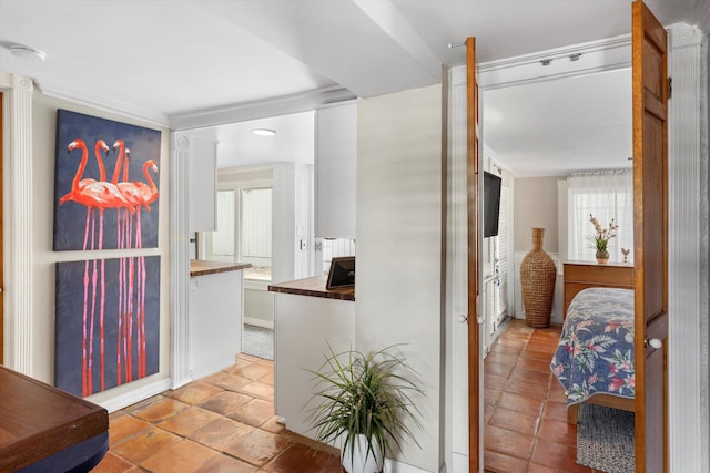 1116 Eaton St, Key West, FL 33040 - hall with ornamental molding and recessed lighting