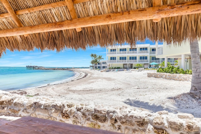 water view featuring a view of the beach