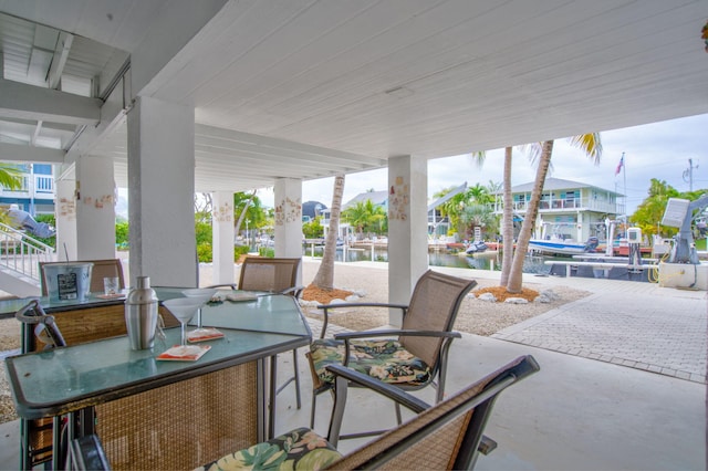 view of patio / terrace featuring outdoor dining area