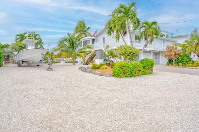 view of front of house featuring a garage