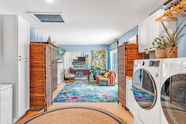 laundry room with separate washer and dryer