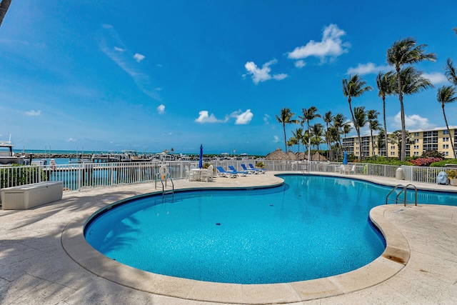 87851 Old Hwy Unit K26, Islamorada, FL 33036 - community pool with a water view and a patio
