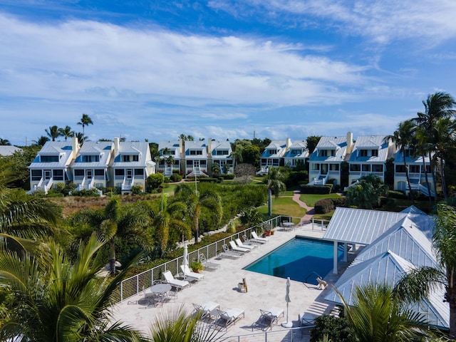 view of pool with a patio area