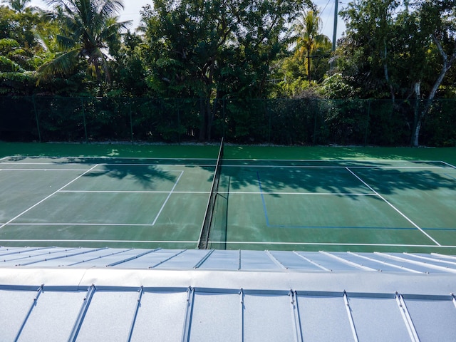 view of tennis court