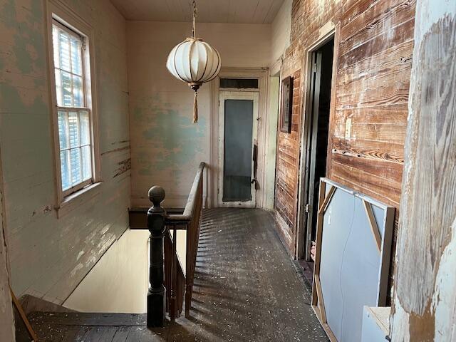hall with an upstairs landing
