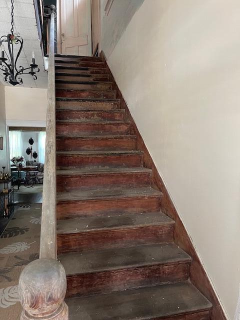view of staircase