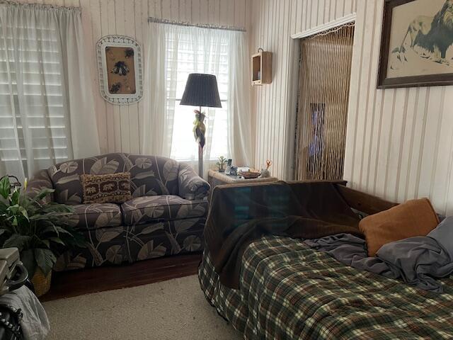 bedroom featuring carpet flooring