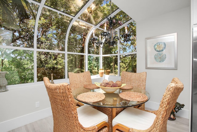 sunroom with a wealth of natural light