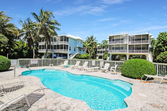 view of pool