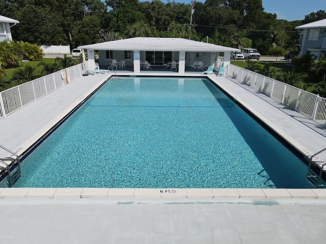 view of pool with a patio area