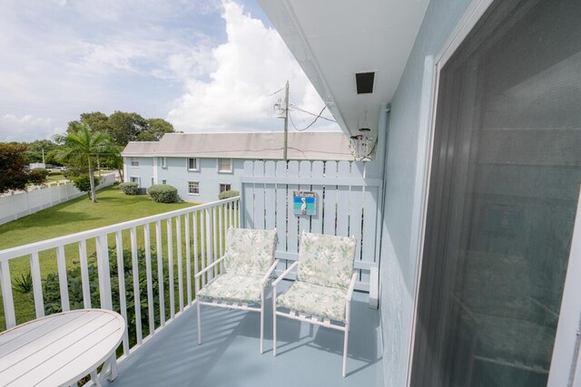 view of balcony