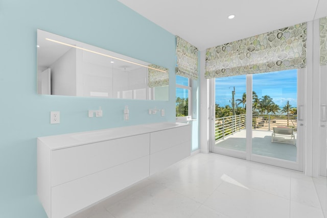 bathroom featuring tile patterned floors