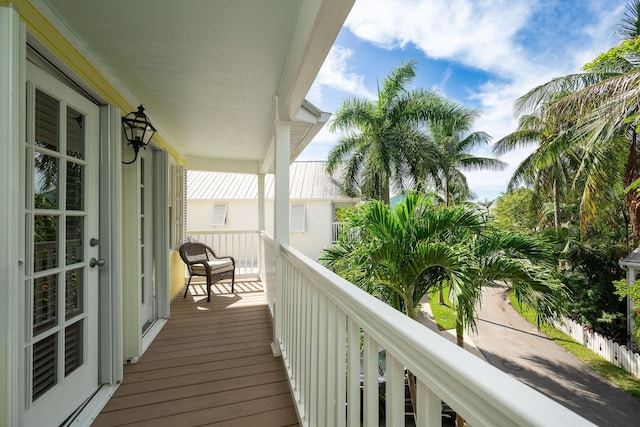 view of balcony