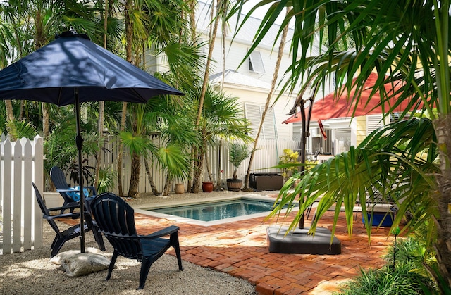 view of pool with a patio