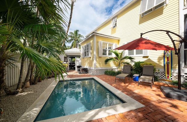 view of pool with a patio