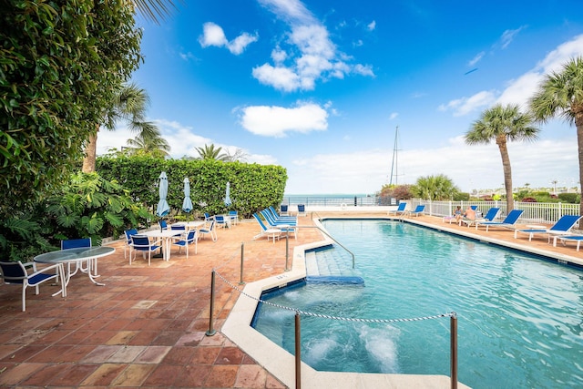 105 Front St Unit 121, Key West, FL 33040 - community pool with fence and a patio area