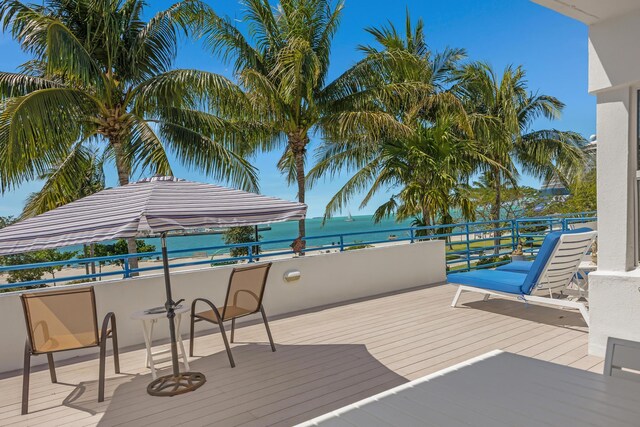 105 Front St Unit 121, Key West, FL 33040 - deck featuring a water view