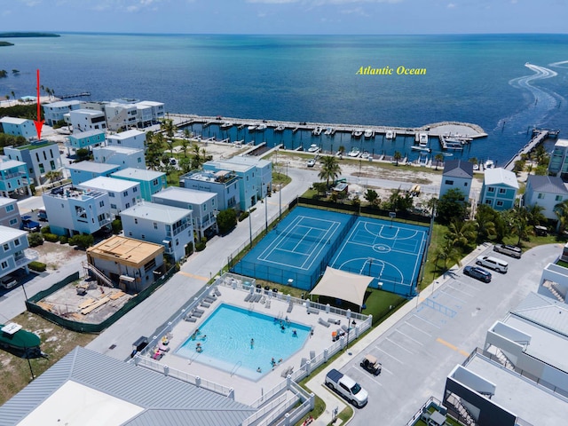 94825 Overseas Hwy Unit 174, Key Largo, FL 33037 - bird's eye view of a large body of water and a pool area