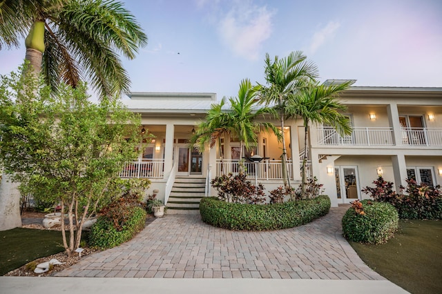 view of front of house with a porch