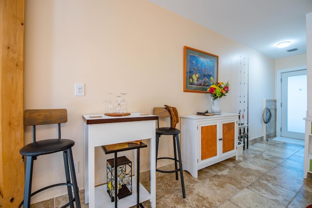 view of dining area