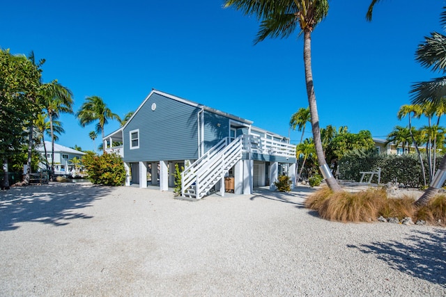 exterior space featuring a carport