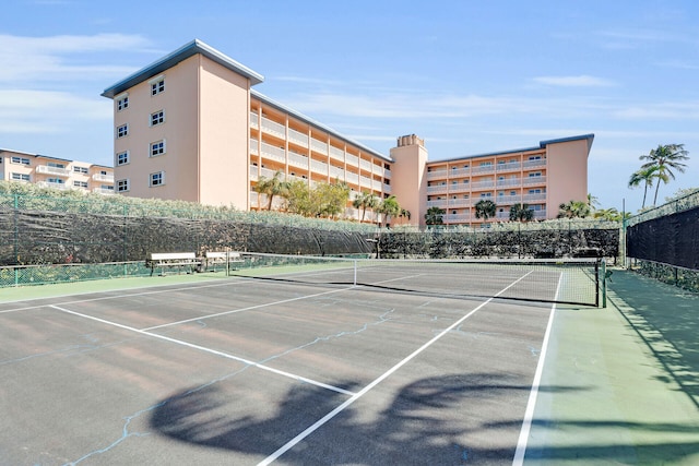 view of tennis court