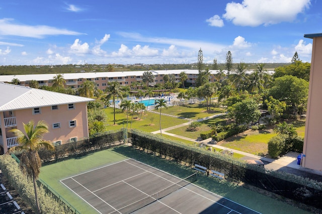 view of tennis court