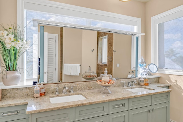 bathroom with vanity