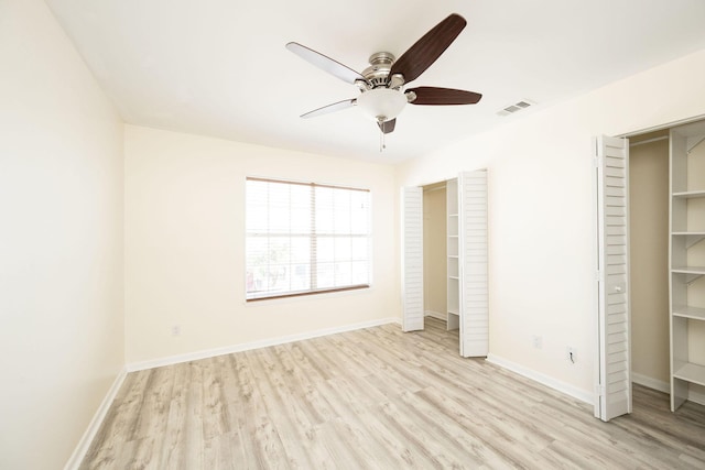 3314 Northside Dr Unit 145, Key West, FL 33040 - unfurnished bedroom featuring light wood-type flooring and a ceiling fan