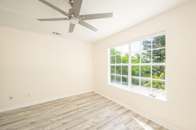 3314 Northside Dr Unit 145, Key West, FL 33040 - unfurnished room featuring light wood-type flooring and a ceiling fan