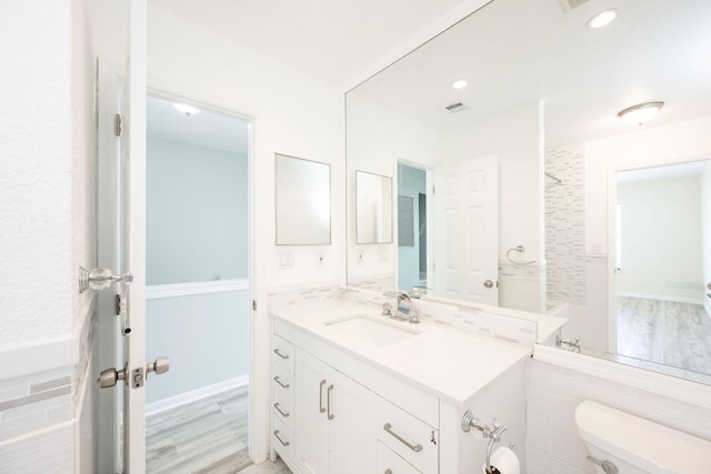 3314 Northside Dr Unit 145, Key West, FL 33040 - full bath with vanity, recessed lighting, and wood finished floors