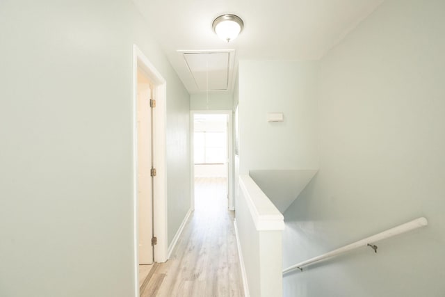 3314 Northside Dr Unit 145, Key West, FL 33040 - hall with attic access and light wood-style flooring