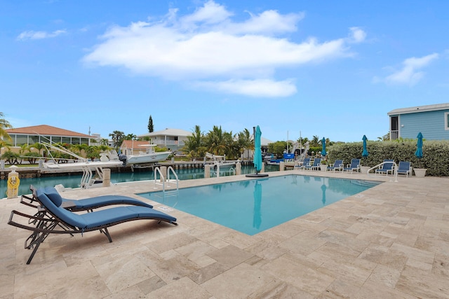 389 N Anglers Dr Unit 105, Marathon, FL 33050 - community pool with a patio area and a water view