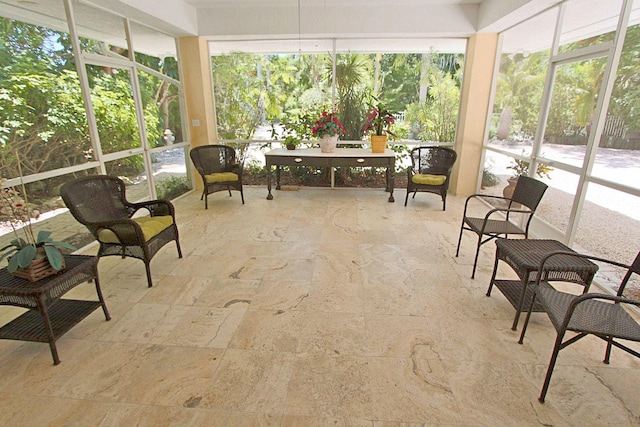 view of sunroom / solarium