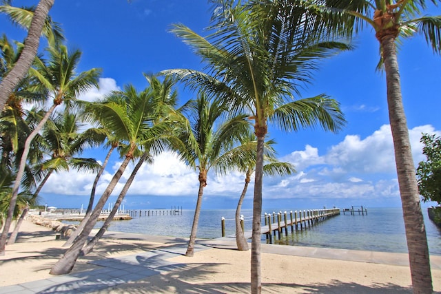 88547 Old Hwy, Tavernier, FL 33070 - water view featuring a boat dock and local beach