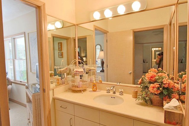 bathroom featuring vanity